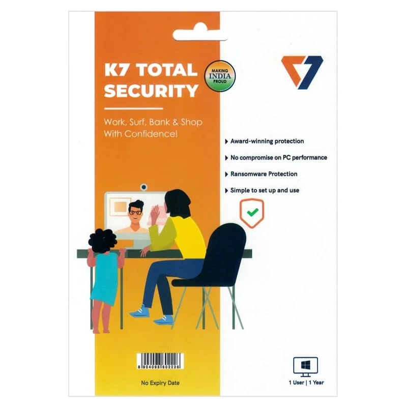 K7 Total Security 1 User 1 Year | Digital License