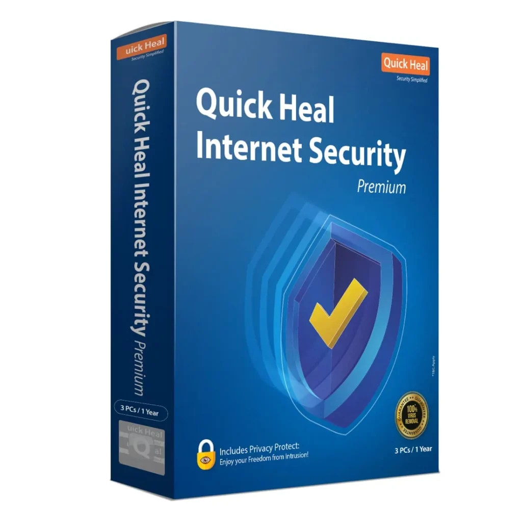 Quick Heal Internet Premium Security | 3 Users | 1 Year | Digital License