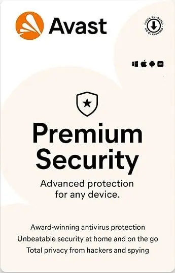 Avast Mobile Premium - 1 Device, 1 Year Subscription | Android Security Email Delivery