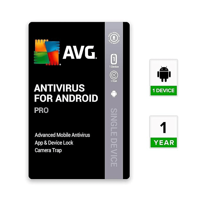 AVG AntiVirus Pro 1 Device, 1 Year | Android | Email Delivery