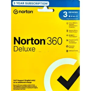 Norton 360 Deluxe – 3 Devices, 3 Years (Digital License)