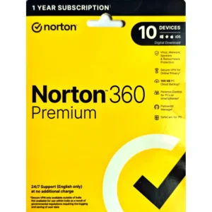 Norton 360 Premium 10 User 1 Year | Norton Authorized Partner | Email Delivery