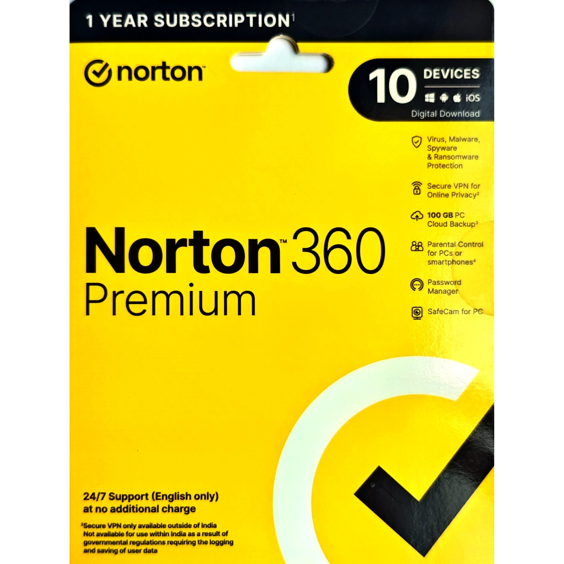 Norton 360 Premium 10 User 1 Year | Norton Authorized Partner | Email Delivery
