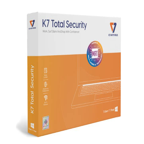 K7 Total Security MAT 1 User 1 Year | Windows iOS | Instant Digital Delivery