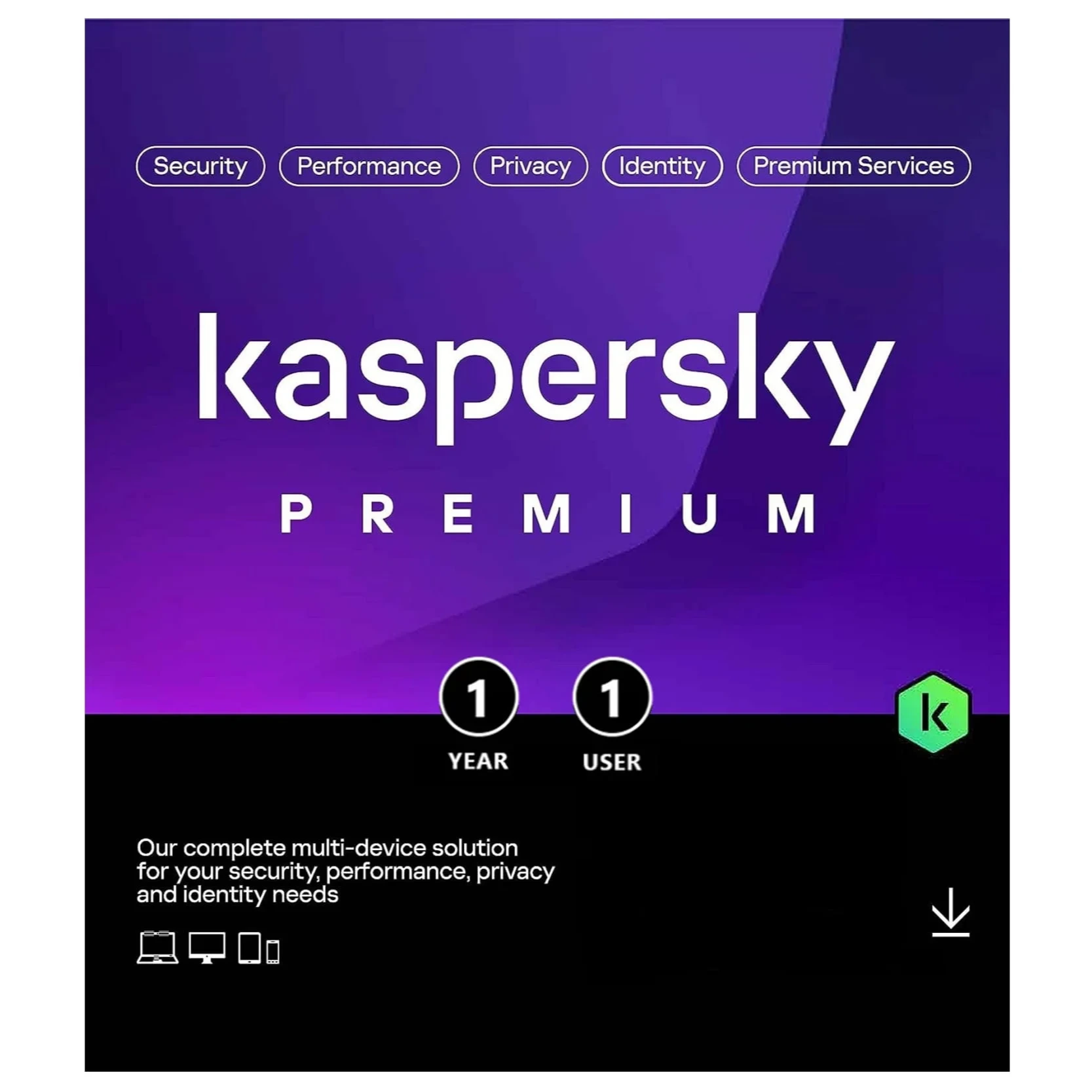 Kaspersky Premium 1 Device, 1 Year | Email Delivery
