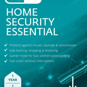 ESET Home Security Essential 1 Users | 1 Year Windows | macOS | Android Instant Email Delivery